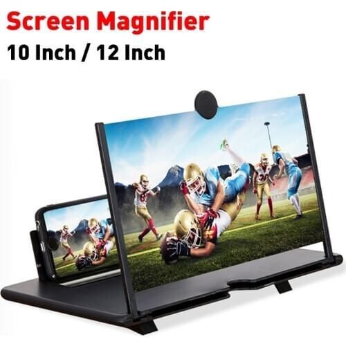 Mobile Phone Screen Magnifier Amplifier Folding Design 3D Video Movie Amplifier Mobile Phone Stand Bracket Holder 10 12 Inch