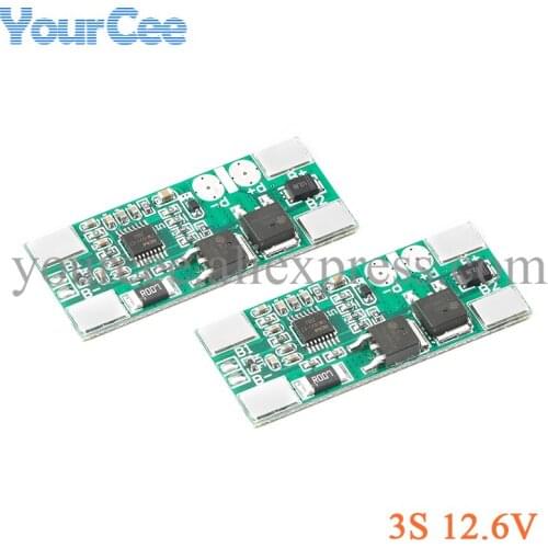 2PCS 3S 12.6V 18650 Lithium Battery Charger Protection Board Module BMS PCM 11.1V 12V 8A Battery 3 Cells Pack 3S-CM01