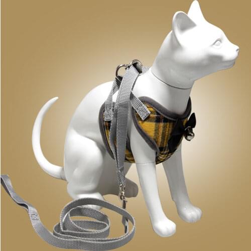 New Dog Soft Adjustable Harness With Bell Pet Dog Walk Out Harness Vest for Medium Dog Chest Strap Dog Harness Pets Accessories
