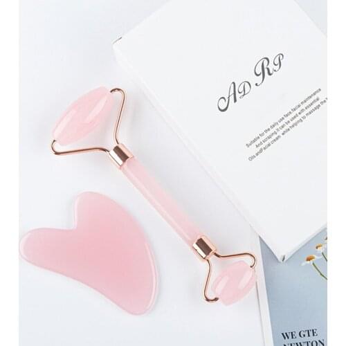 Jade Roller Face Massage Crystal Stone Jade Massager Crystal Roller Skin Face Roller Wrinkle Removal Massage Roller