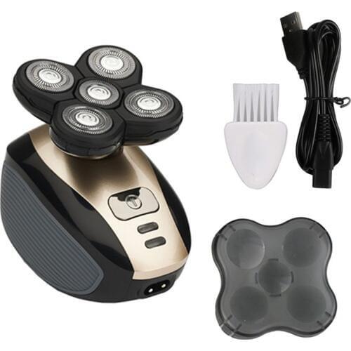 New 5-head Electric Shaving Razor Ricoh Shaving Men 4D Waterproof USB Rechargeable Multifunction Shaver