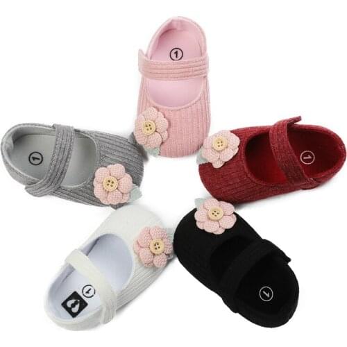 0-18M Toddler Baby Girl Soft Sole Princess Shoes Cute Flower Shoes Infant Prewalker Newborn Baby Girls ShoesNew