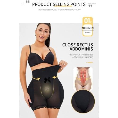 Sexy bows Women Low Waist Underwear Sponge Pads Body Shapers Hips Up Belly Slim Fake Ass Pants Padded Shapewear Panties S-6XL