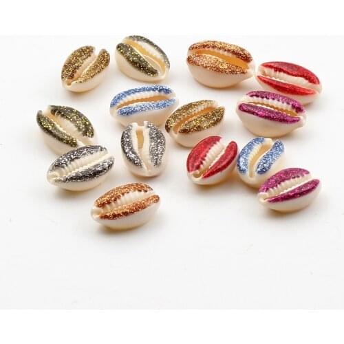 Mixed 10pcs Marine Natural Shell Spacer Beads 10-20mm Loose Beads For Jewelry Making Diy Necklace Bracelet Accessories