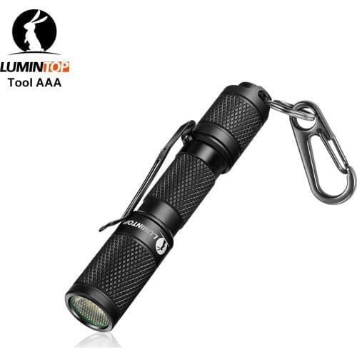 LUMINTOP EDC Mini Flashlight Tool AAA 3 Outputs IP68 Waterproof High-Power LED Easy to Carry 110 Lumens for Camping etc