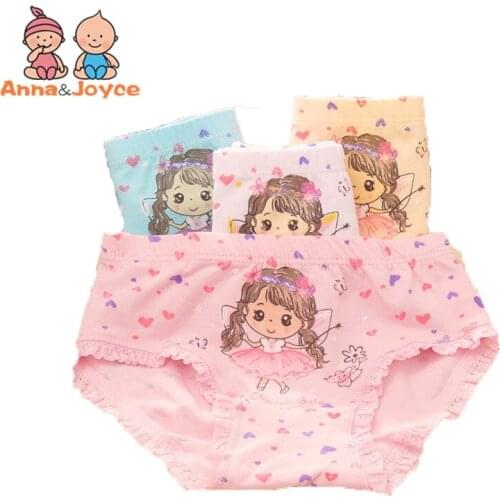 6 Pcs/lot Girls Briefs Cute Underwear Character Baby Girl Underwear Panties for 3-8Y