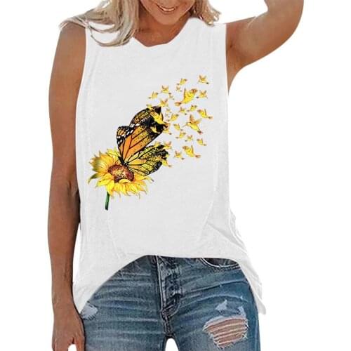 3xl Plus Size Summer Tunic Women Tops Vintage Sleeveless Casual Shirts Floral Printing Streetwear Womens Blouses Blusa Feminina