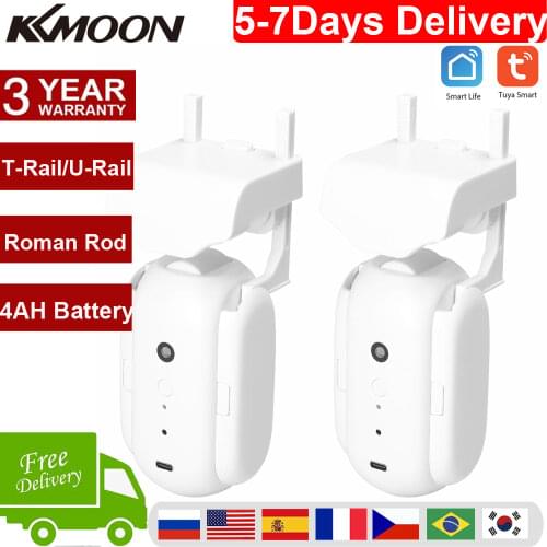 Tuya Smart Curtain Motor BT Voice Control Switch Electric Curtain Robot APP Control Timer Compatible with Alexa Google Home