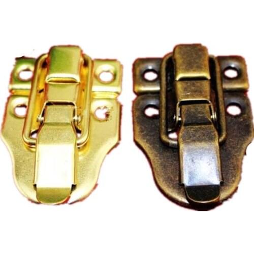 Vintage Lock Antique Metal Jewelry Chest Box Gift Box Suitcase Case Buckles Toggle Hasp Latch Catch Clasp,56*40mm,1Set