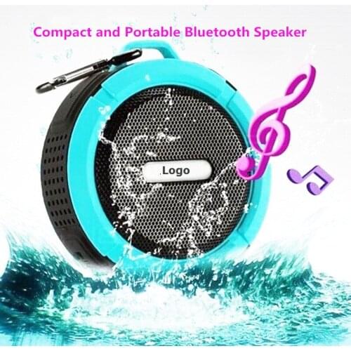 C6 Waterproof Outdoor Bluetooth Speaker Big Suction Cup Dustproof Stereo Outdoor Sports Mini TF Subwoofer Music Player