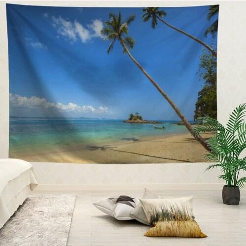 Custom High Quality Beach Hanging Tapestry Home Party Decoration Tapestries Photo Background Cloth Table Cloth Wall Tapes