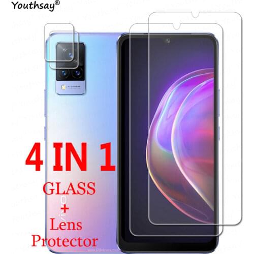 For Vivo V21 Glass Tempered Glass for Vivo V21 5G V21e 5GGlass Transparent Phone Screen Film Lens Camera Protector Film