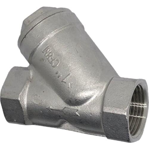 1/2" 3/4" 1" BSP Female Thread 304 Stainless Steel Inline Y Shape Filter Fitting Strainer For Water Oil Gas