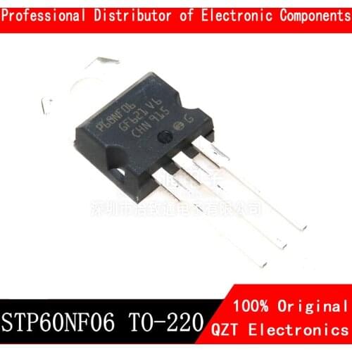 10pcs/lot STP60NF06 P60NF06 60N06 60NF06 TO-220 new original In Stock