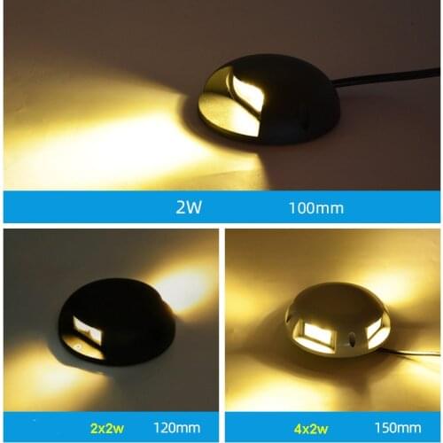 10pcs LED Path Walkway Floor Underground Light 2 Sides Buried Yard Outdoor Ground Garden Lamp Landscape Light IP68 AC85-265v
