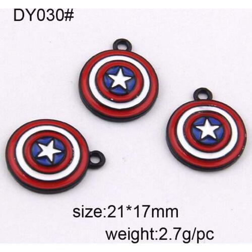 HOT 25pcs Alloy Charm Color Enamel Star Pendants Fit DIY Necklaces&Bracelets Jewelry Making 21x17mm