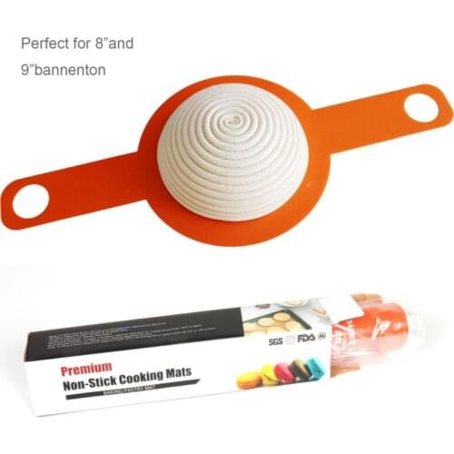 Non Stick Baking Mat With Sling Long Handle Heat Resistant Oven Sheet Liner For Bread/Cookie/Biscuits/Puff/Eclair Pastry Pads