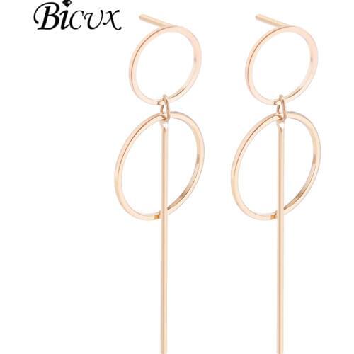 BICUX Women's Silver Earrings