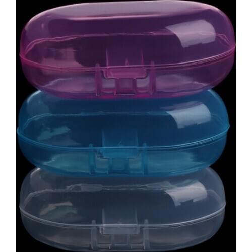 Portable Baby Infant Finger Toothbrush Case Holder Storage Box Clear Travel