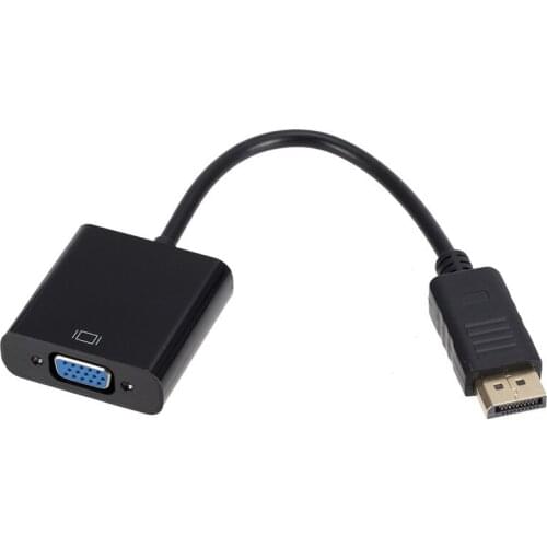 Displayport To VGA DP Adapter Cable Can Be OEM High Quality Video with Four Shielded Cables with PVC Sheath
