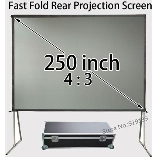 Projector Screen Size 5.08x3.81 Meters Rear Projection Film 250inch For Outdoor Indoor Community Events Display