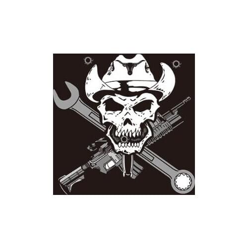Sniper Skull flag with GUN AND wrench custom gift 3x5ft flag banner