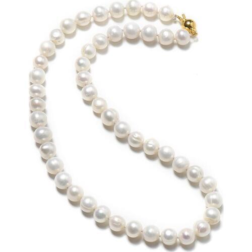 The 8-9 MM Chokers Fashion Natural Chain Type Necklace Elegant and Natural Milk white Pear Beads The gift for girlfriend