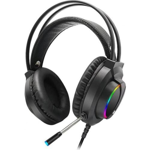 K1 RGB Lighting LED Backlit Headphone USB Gaming Headset with Microphone for Desktop Computer