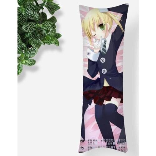 New SOUL EATER Anime Body Pillow Case 3D Double-Sided Print Silk Smooth Soft Fabric Pillow Cover For Boys Girls Gift 0531