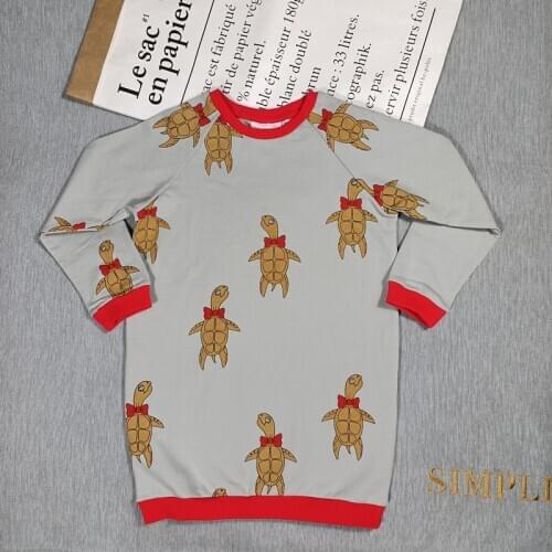 BOBOZONE Sea Turtles dress Parrots dresses for kids girls