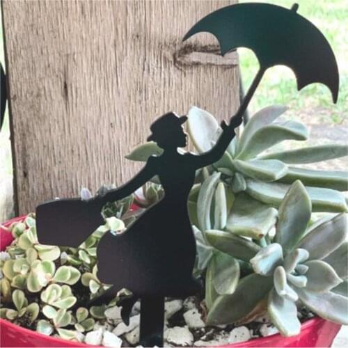Fairy Garden Metal Iron Crafts Pendant Garden Decoration Indoor and Outdoor Ornaments Interesting Hot Garden Statues & Sculpture