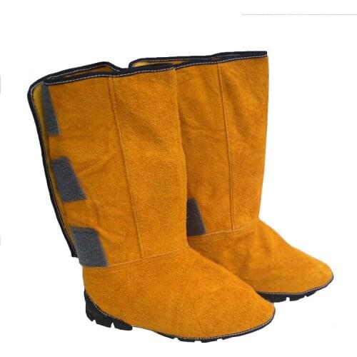 Welded Cowhide Foot Cover Flame-retardant High-temperature Anti-scald Welding Foot Cover Labor Protective Work Clothes