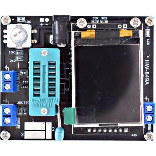 New Version GM328A Transistor Tester Diode Capacitance ESR Voltage Frequency Meter PWM Square Wave Signal Generator Soldering