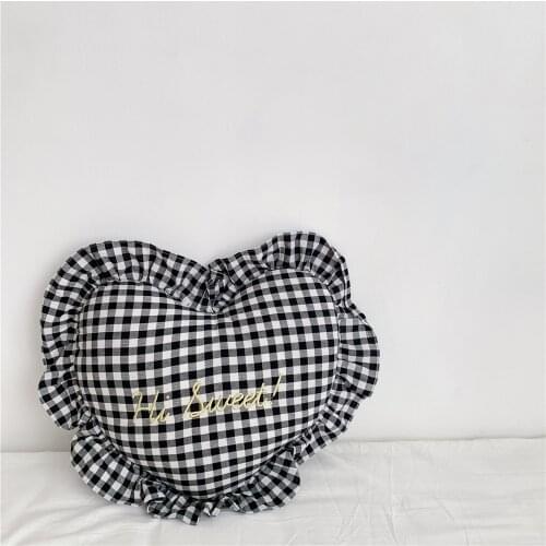 Solid Heart Throw Cushion Decorative Pillow for Sofa Wedding Decoration Baby Plush Toy