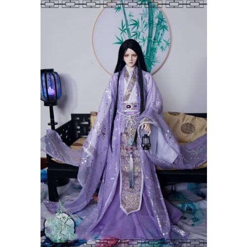 1/4 1/3 BJD Clothes Accessories Chinese Ancient Costume Hanfu Dress Warrior Outfit For BJD/SD EID ID72 Strong Uncle Doll A0682