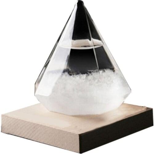 2021 New Droplet Heart star Storm Glass Bottle Weather Forecast Predictor Monitor Baromet