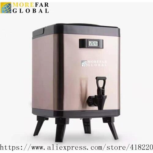 6/8/10L(1.59/2.11/2.64 Gallon) Large-Capacity Stainless Steel Milk Tea Barrel Heat Preservation and Cold Retention