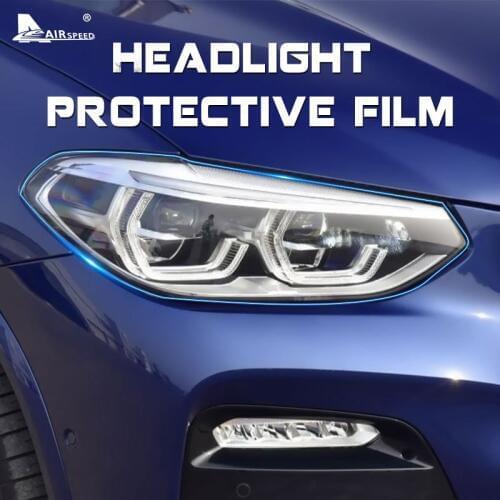 AIRSPEED TPU Headlight Headlamp Protective Film for BMW F07 F10 F15 F16 F25 F26 F22 F30 F34 F36 F48 G11 G01 G30 G32 Accessories
