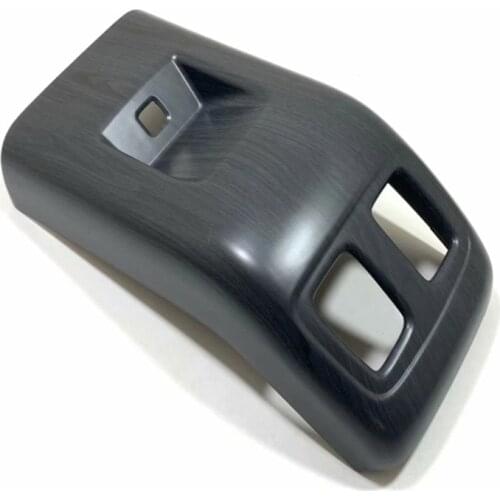 For Hyundai Tucson NX4 2021 2022 Car Accessories Carbon fiber Style Car Rear Seat Air Condition Vent Cover Trim Anti-Kick Panel