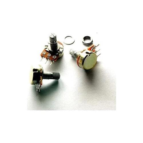 Free shipping WH148 B2K 20PCS/LOT Linear Potentiometer 15mm Shaft With Nuts And Washers Hot High Quality 3pin