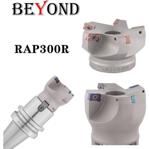 BEYOND 75 Degree RAP300R RAP300R-50-22-4T 50 63 4T CNC Lathe Machine Milling Cutter Head HRC42-48 End Mill Carbide Insert AMPT