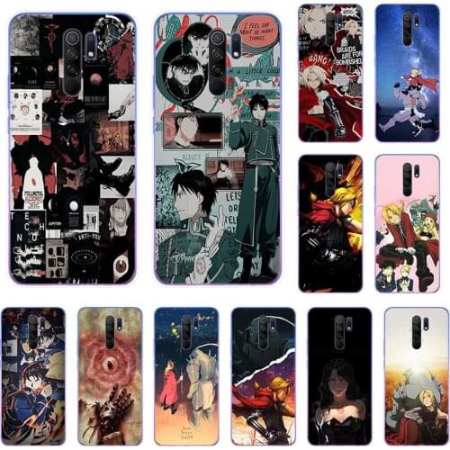 Fullmetal Alchemist Anime Soft TPU Phone Case For Xiaomi Redmi Note 9 10 8 Pro Max 9T 9s 8a 7 9A 9C 8T 7a 6 6A S2 K20 Cover