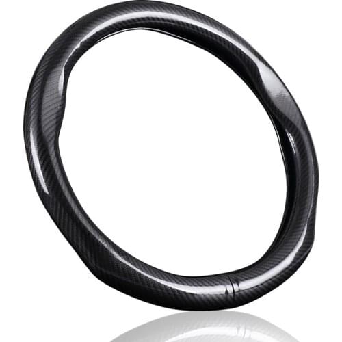 Diameter 38cm carbon fiber Car Steering Wheel Cover for Honda Civic 2012 -2014 car-styling