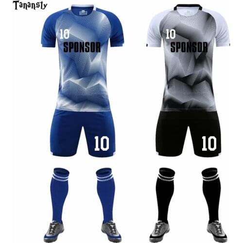 Soccer jerseys Men 2020 set Kids and Adult soccer uniforms survetement football jerseys shirt youth soccertraining jersey suit