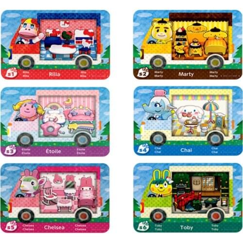 Sanrxo X S1~S6 Animal Croxxing Card Full 6Pcs/set Of Amxxbo NFC Ntag215 Tag For NS Switch Sanrioed