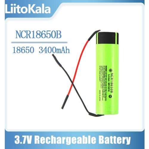 Liitokala new original NCR18650B 3.7V 3400mAh 18650 rechargeable lithium battery for mobile power battery + DIY Linie
