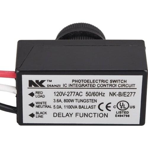 Mini Photocell Photoelectric Switch Light Lamp Switching Sensor AC 80V-277V GQ