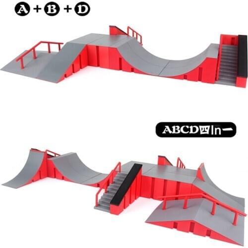 Mini Skateboard Toy Skate Park For TechDeck Fingerboard Skateboard Ramps Fingerboard Ultimate Park Training Board Toys for Kids
