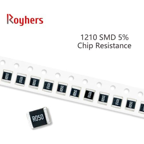100Pcs 1210 SMD Resistor Kit 5% Tolerance 0R-22M 360R 390R 430R 470R 510R 560R 620R 10 Ohm Full Value Available DIY Assorted Set