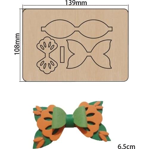 2021 New Hollow lace bow Cutting Dies Wooden Knife Die Compatible With Most Manual Die Cut Cutters